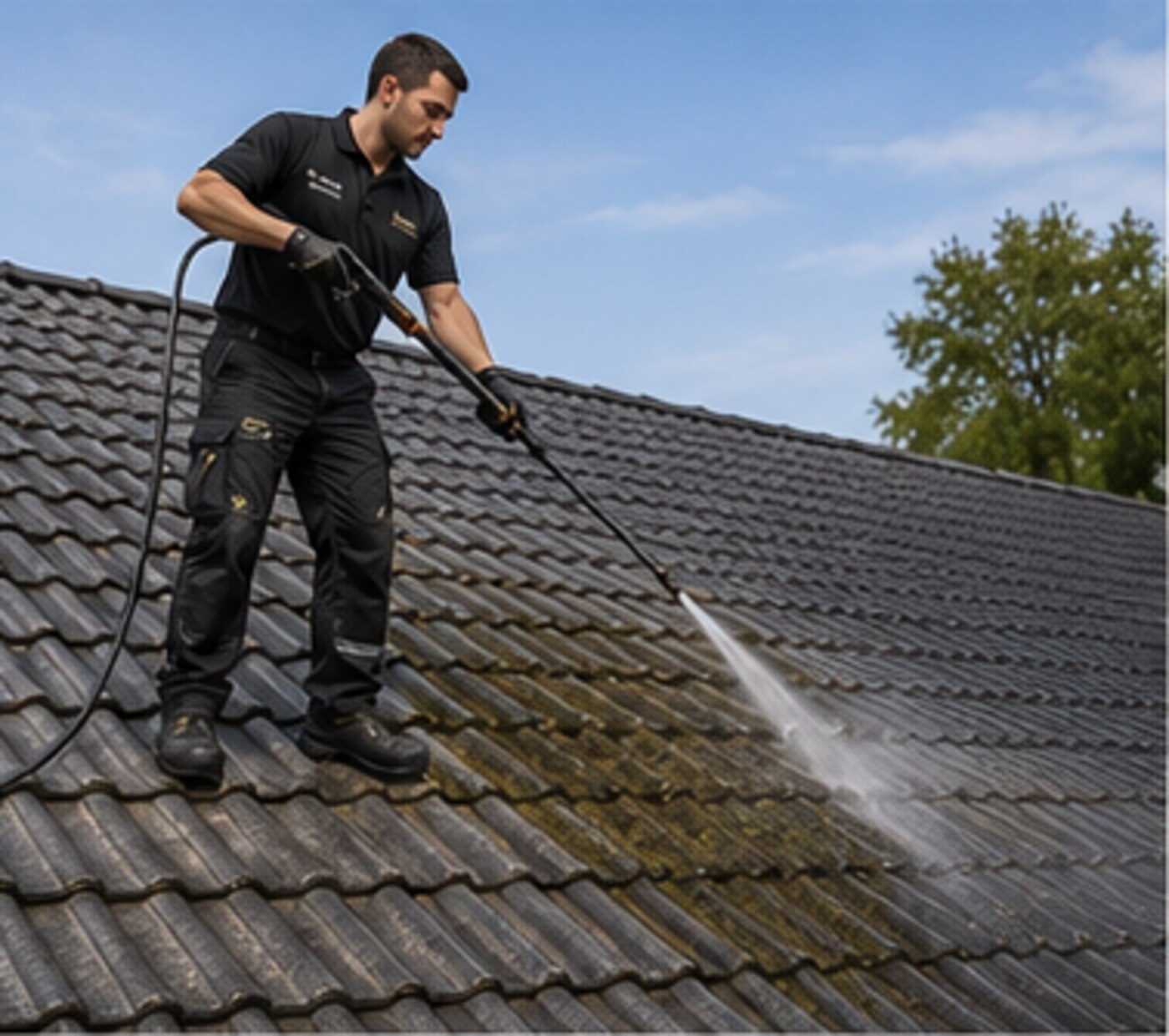 Dachreinigung durch Clean Fix Gebäudeservice