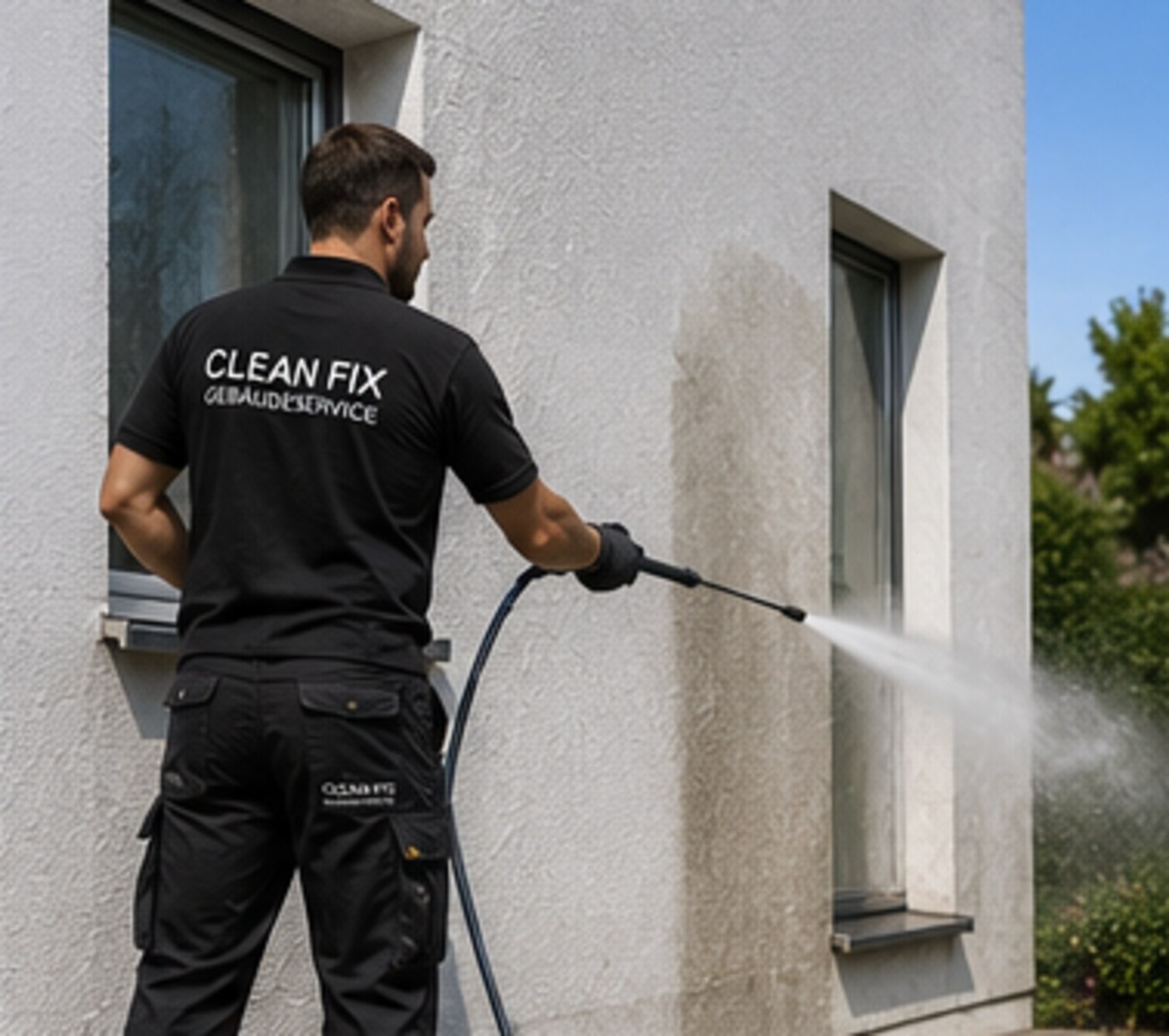 Fassadenreinigung durch Clean Fix Gebäudeservice